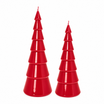 Candela Albero di Natale Ceralacca Rosso Laccato – 22 e 27 cm