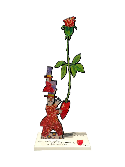Una rosa nata dal mio cuore, opera Musante firmata