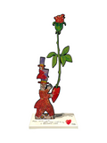 Una rosa nata dal mio cuore, opera Musante firmata