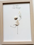 Quadro in vetro di mare Save Water Drink Champagne, 13x18 cm, opera di Benedicte Jason