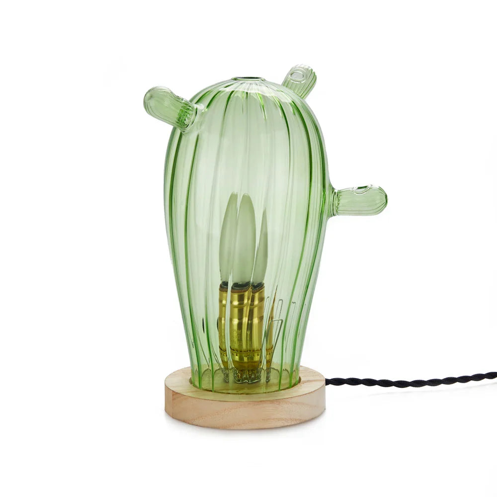Lampada da tavolo cactus México Balvi in vetro