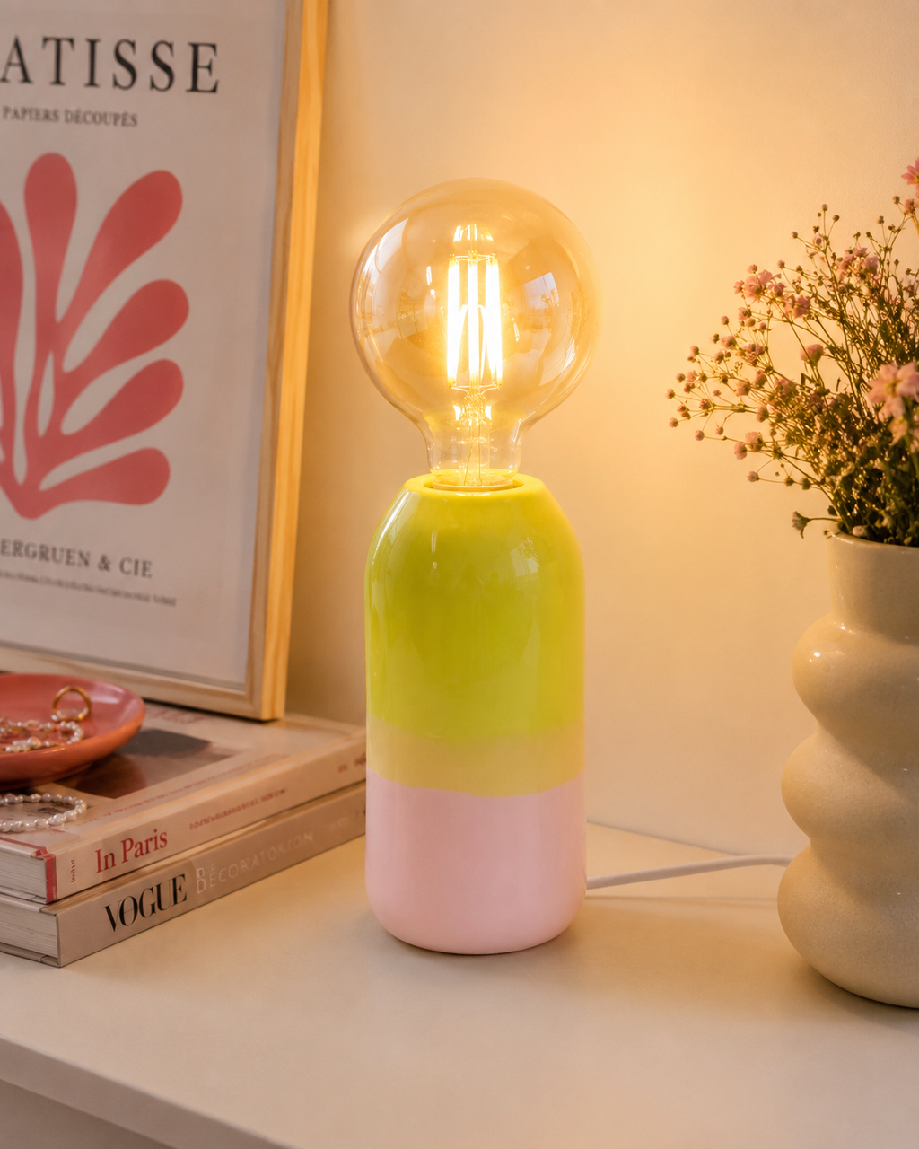 Lampada Farol design artigianale Motel a Miio in gres, dettaglio