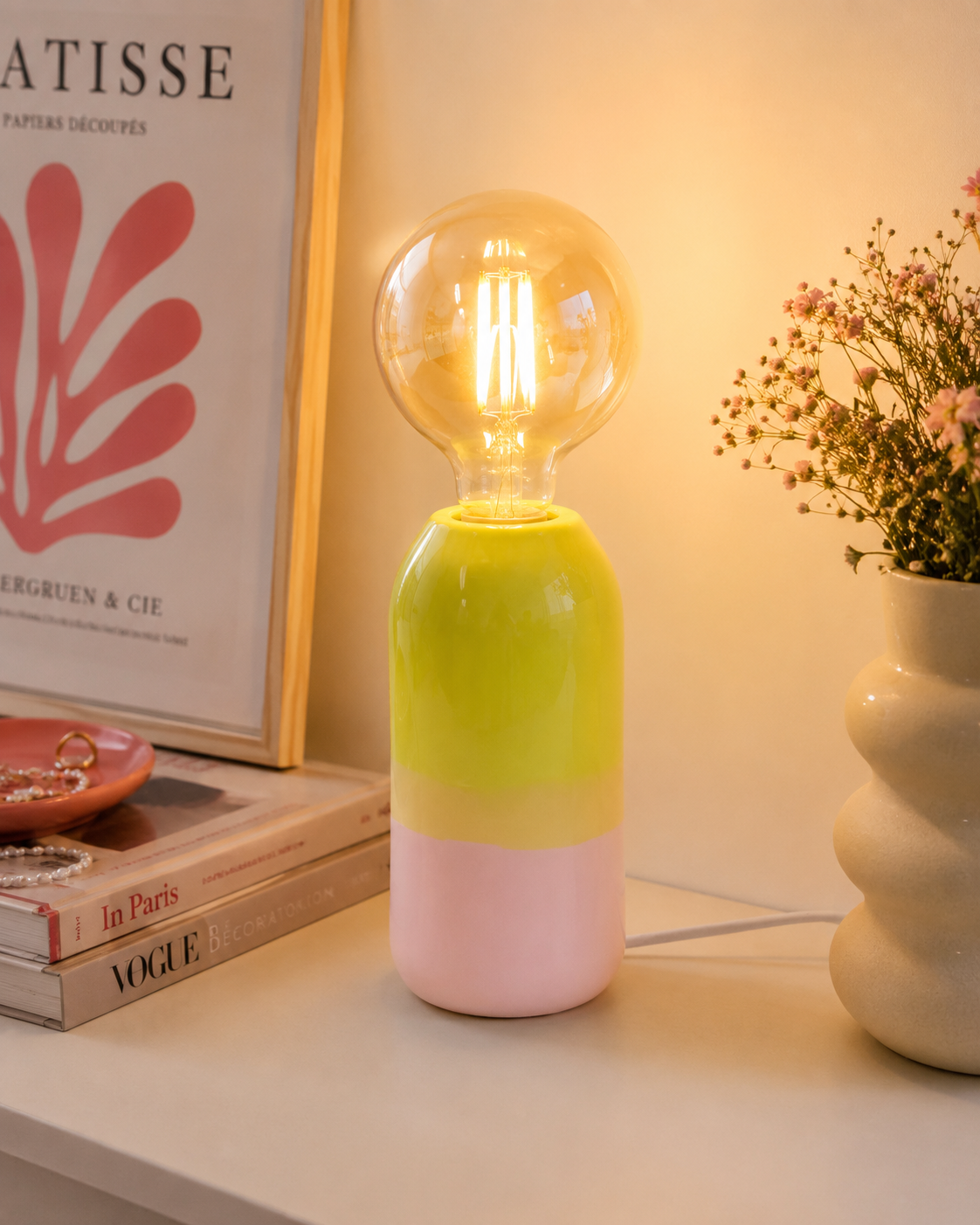Lampada Farol design artigianale Motel a Miio in gres, dettaglio