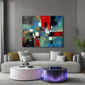 Quadro Danza De Colores Vibrantes, 100 x 130 cm, opera di Favi Gales