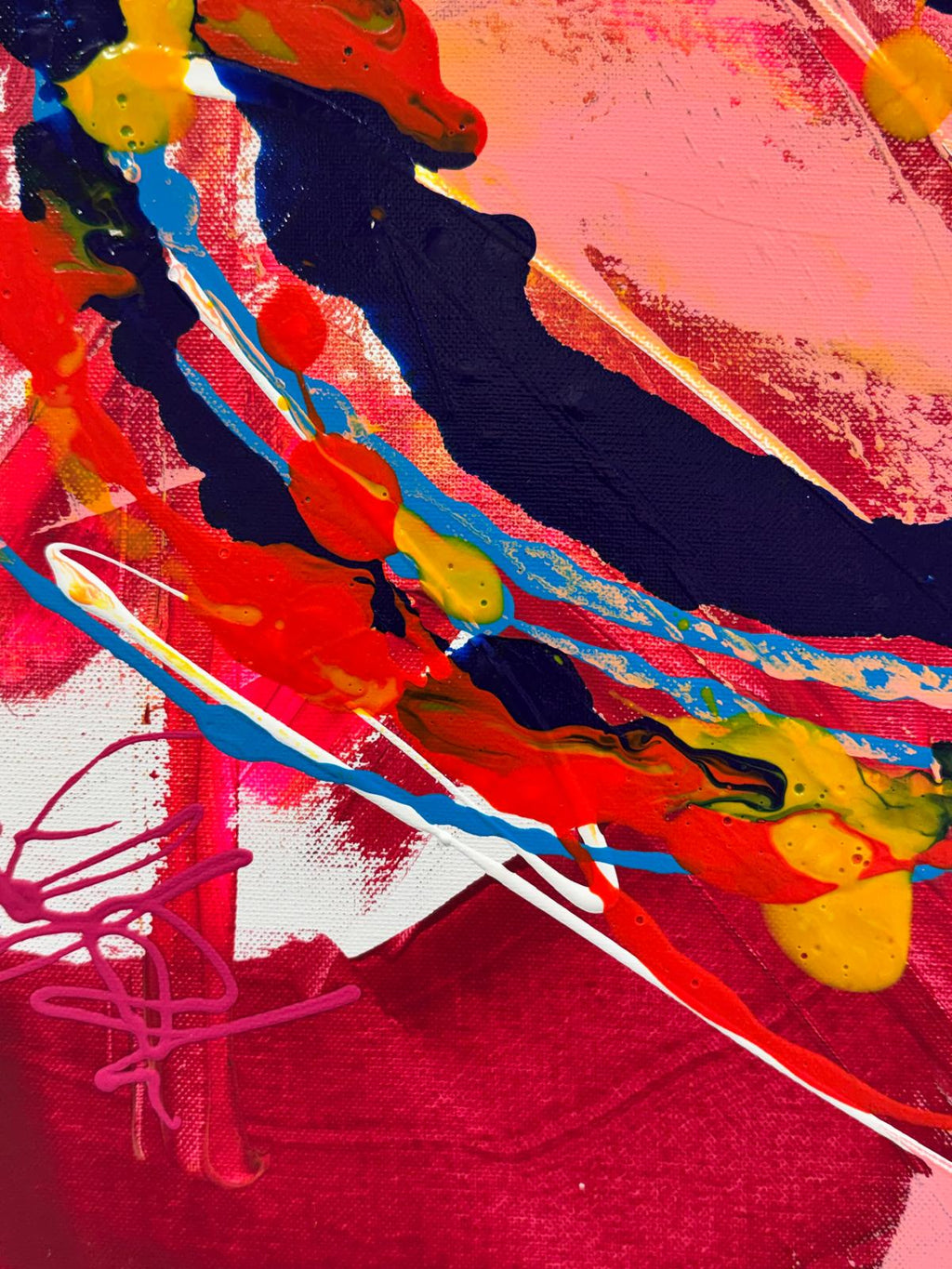 Amour Abstract, 80 × 60 cm, in ambiente