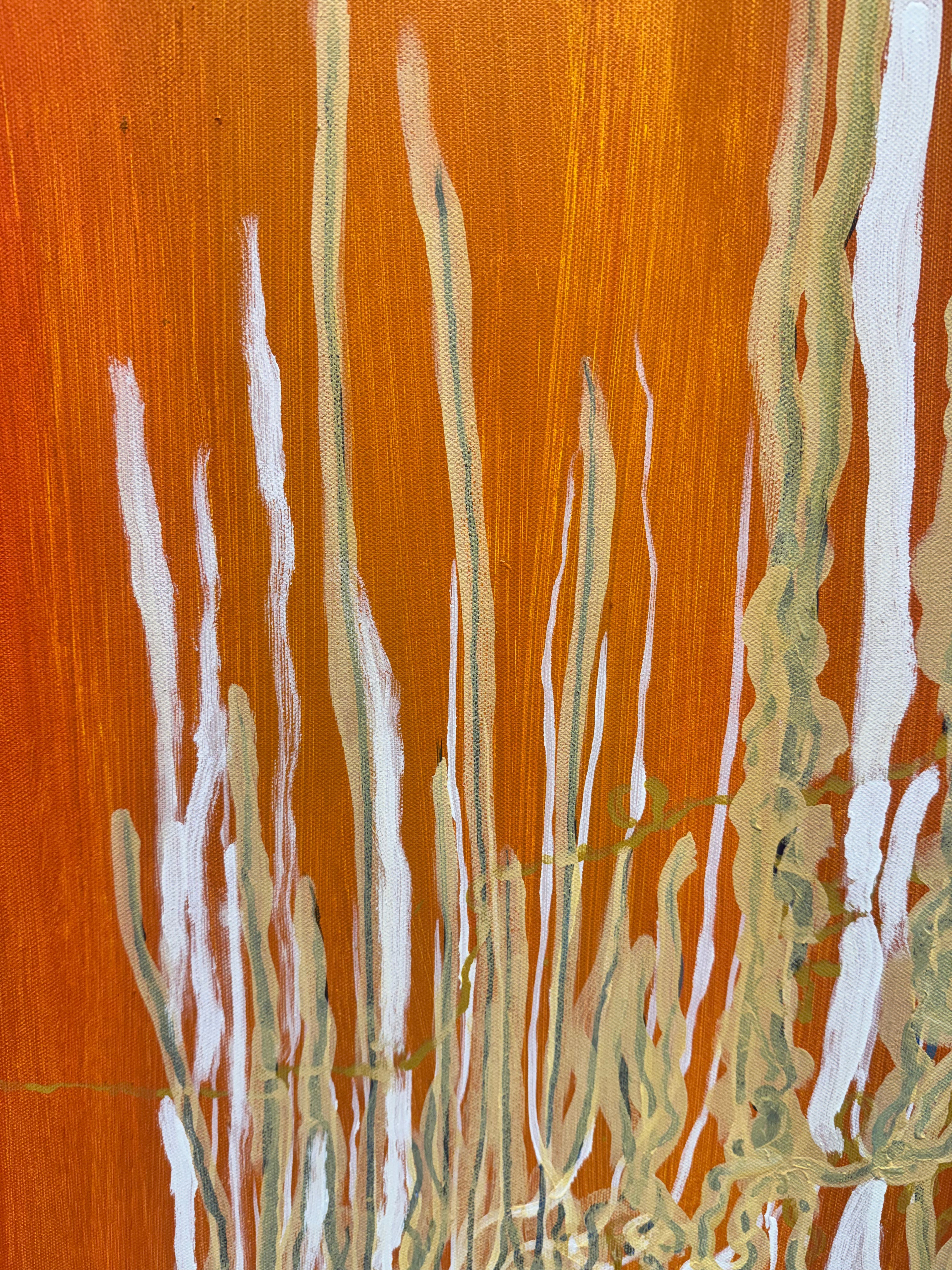Quadro astratto, 70 × 70 cm, dettaglio