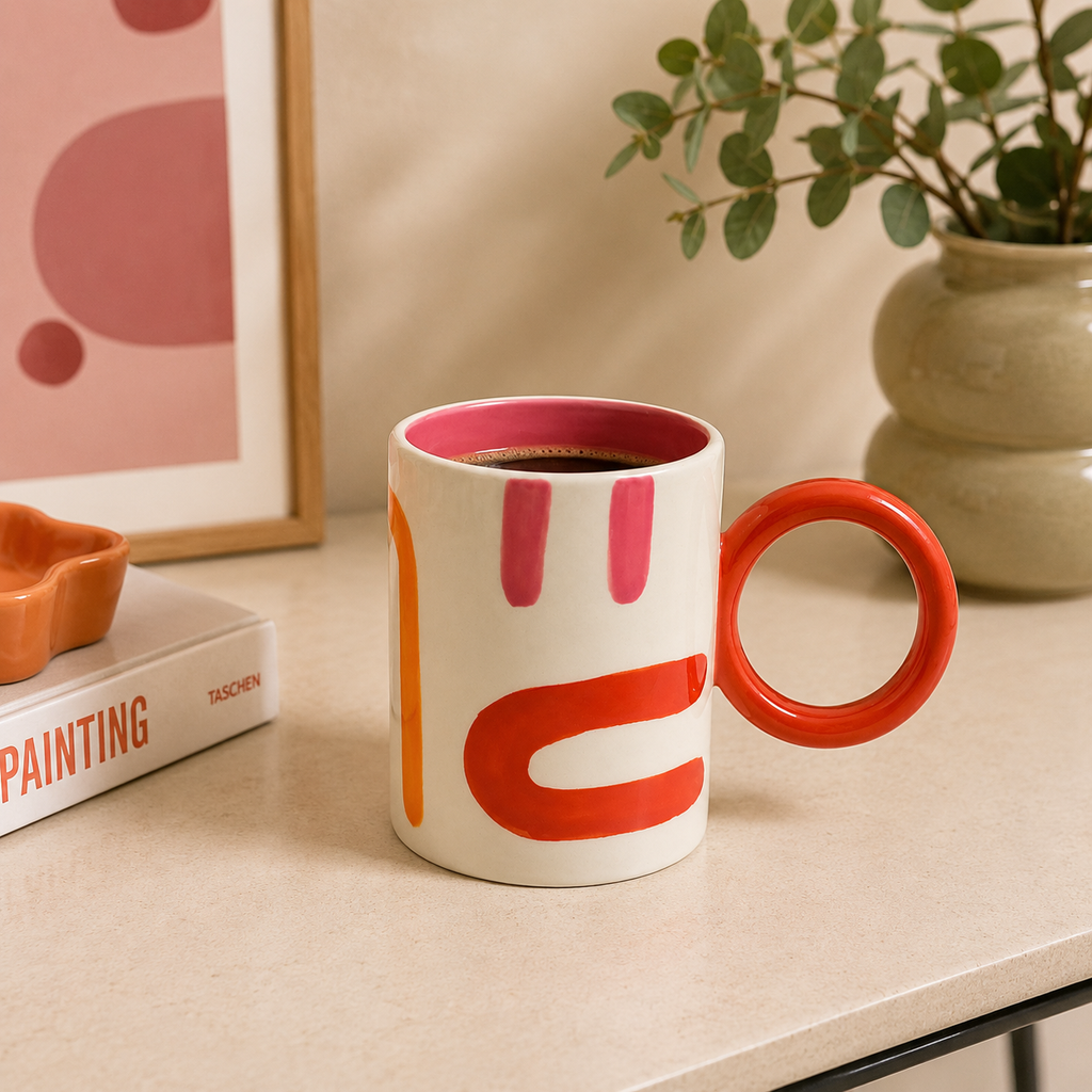 Mug Lima Qué Rico, vista laterale