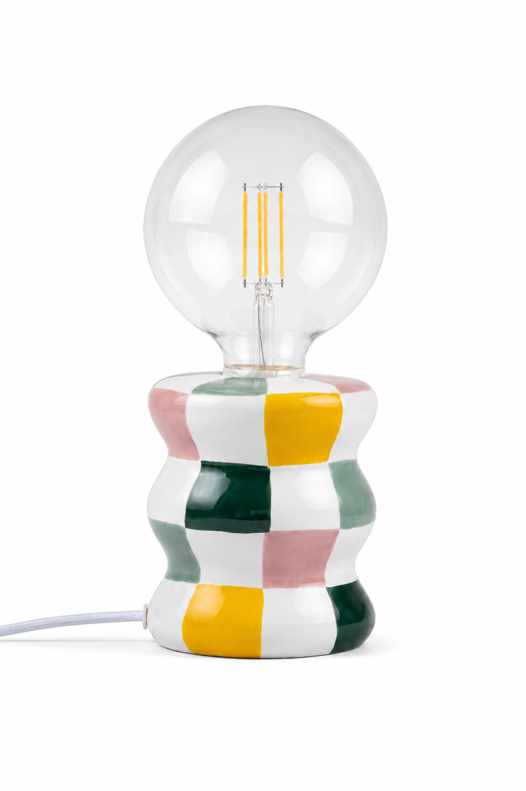Lampada da tavolo in ceramica colorata Qué Rico
