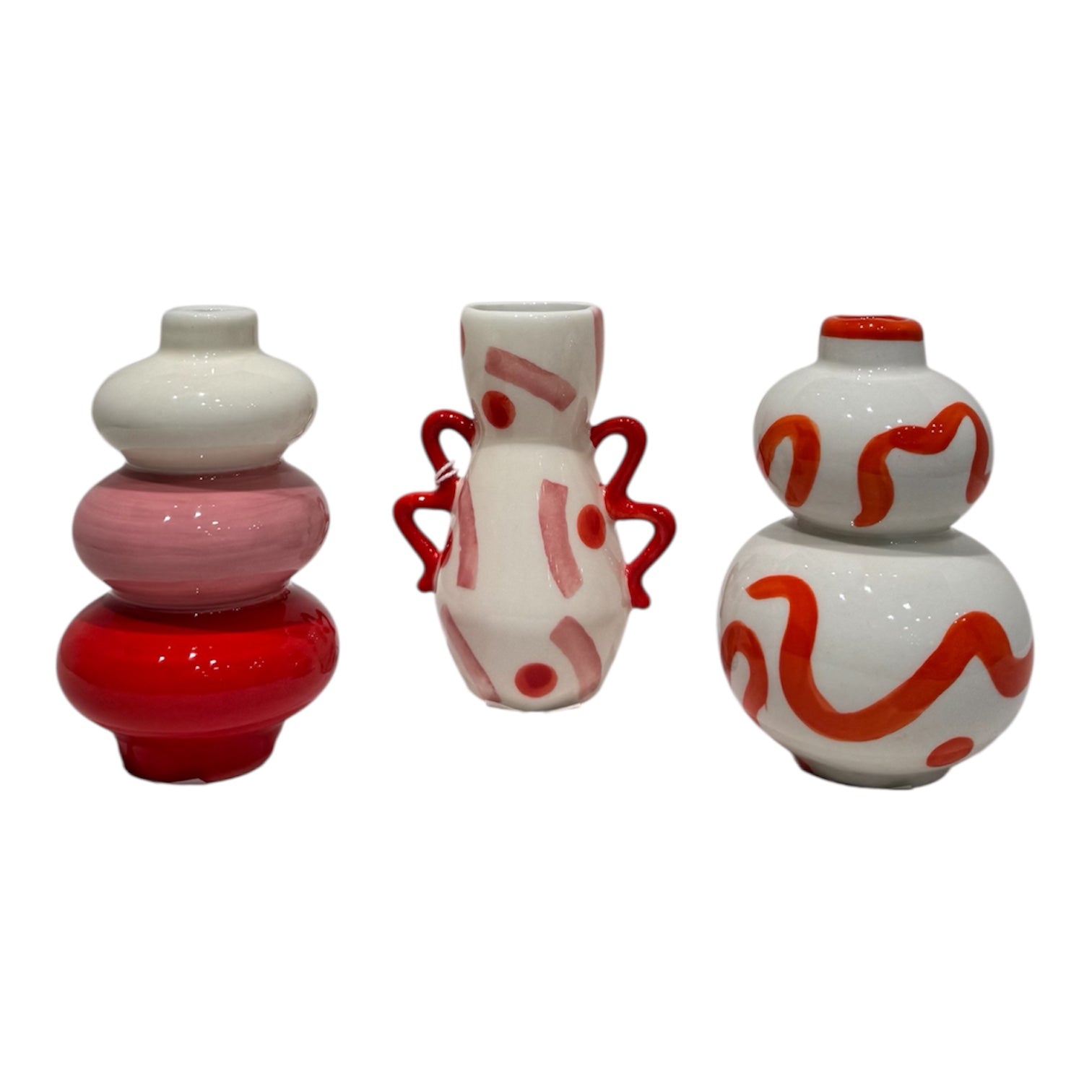 Vaso: Set di tre vasi in ceramica Qué Rico