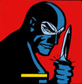 Serigrafia: Quadro Pop Style Ispirato a Marco Lodola Soggetto Mask / Comic, opera di Formae Design for Living