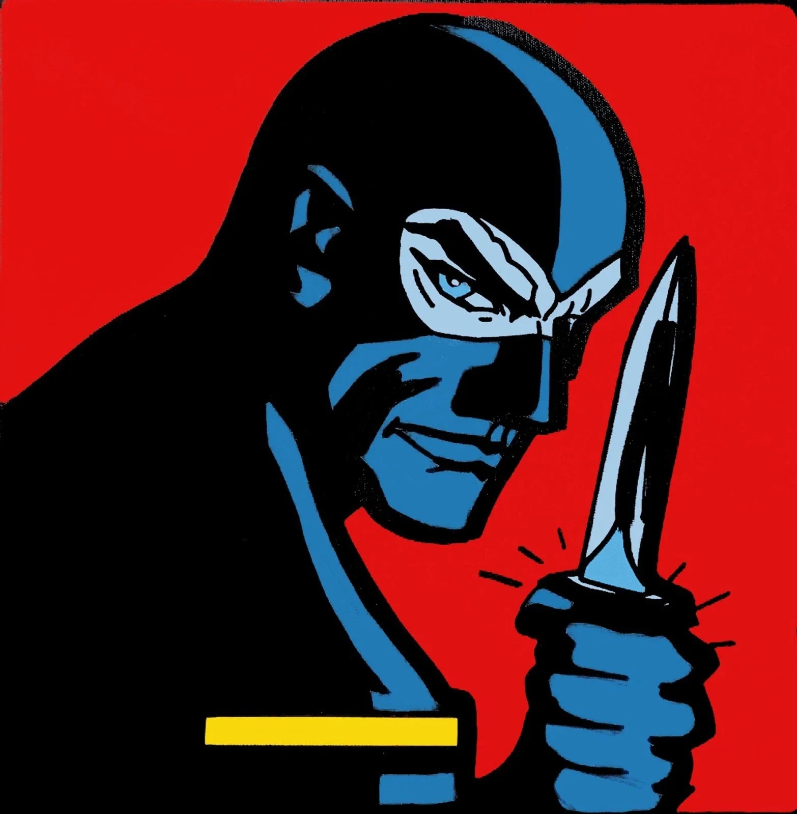 Serigrafia: Quadro Pop Style Ispirato a Marco Lodola Soggetto Mask / Comic, opera di Formae Design for Living