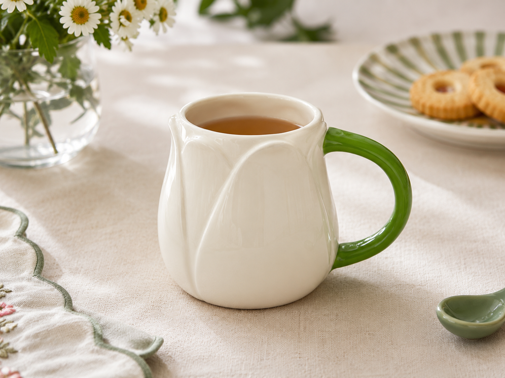 Mug Tulip Qué Rico in ceramica, dettaglio