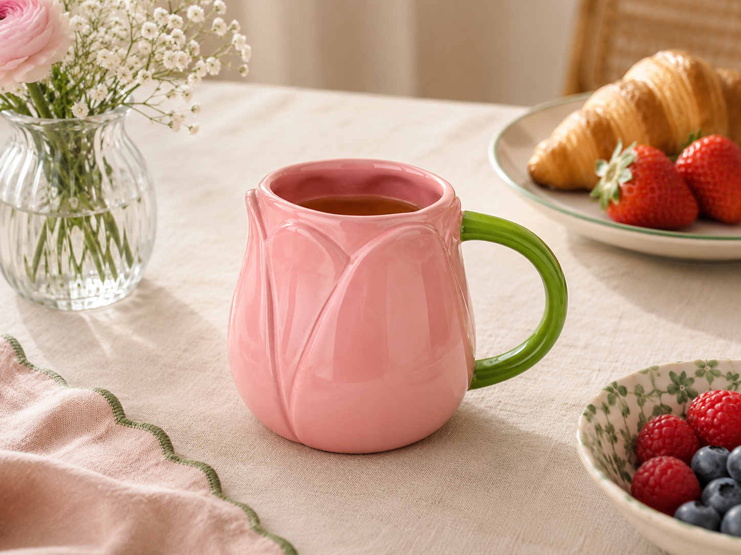 Mug Tulip Qué Rico in ceramica, vista d’insieme