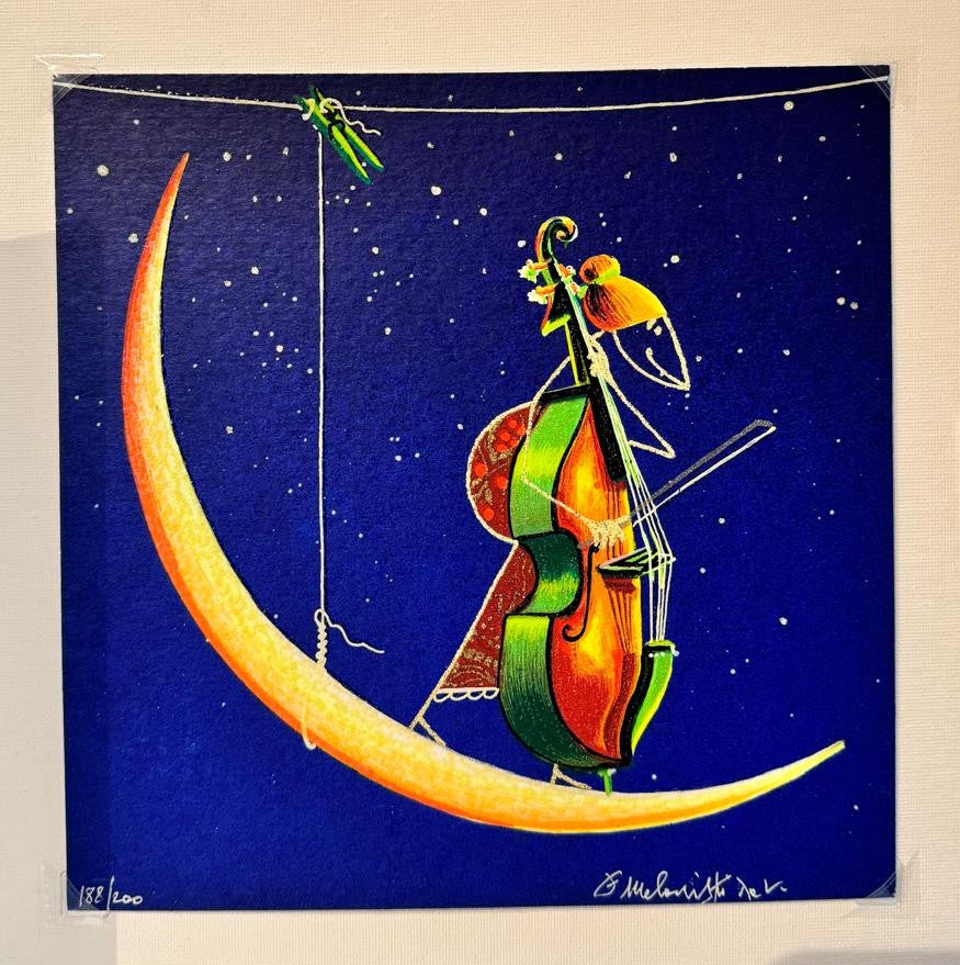 Concertino, serigrafia Meloniski firmata, opera di Meloniski da Villacidro