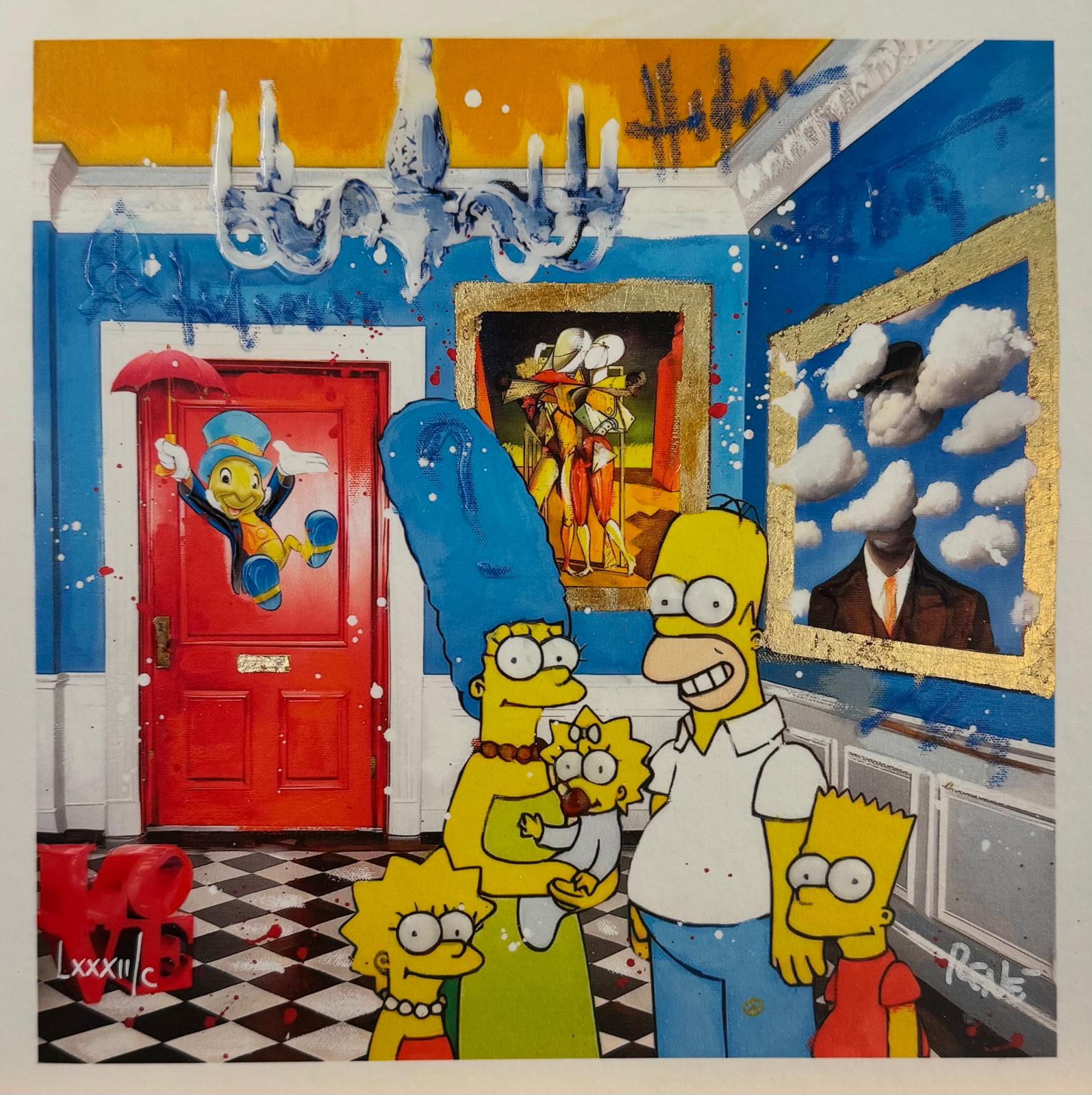Stampa d’arte: Red door to imagination, 20 x 20 cm, opera di Renè
