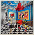 Stampa d’arte: Cartoon Romance, 20 x 20 cm, opera di Renè