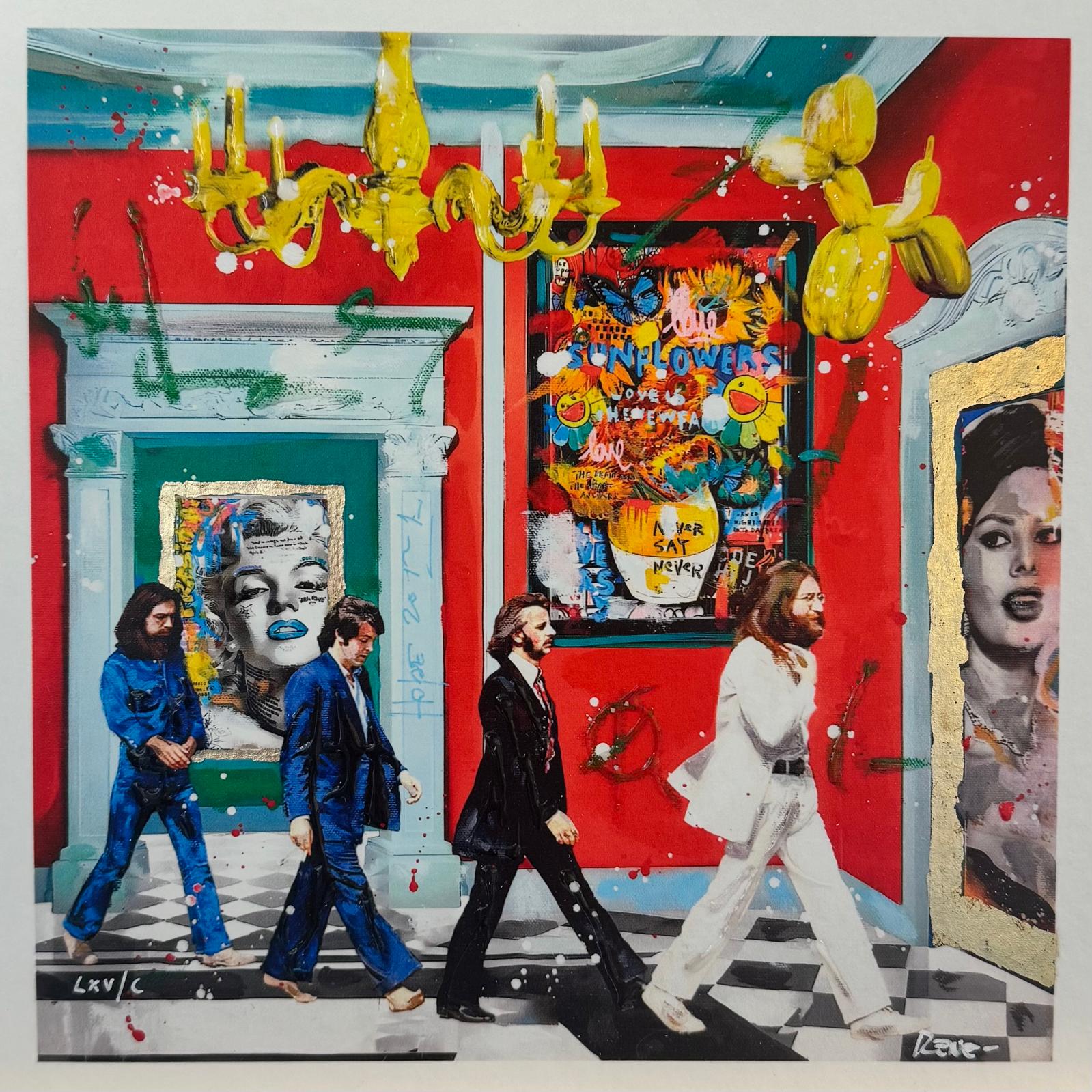 Stampa d’arte: Walk of icons, 20 x 20 cm, opera di Renè