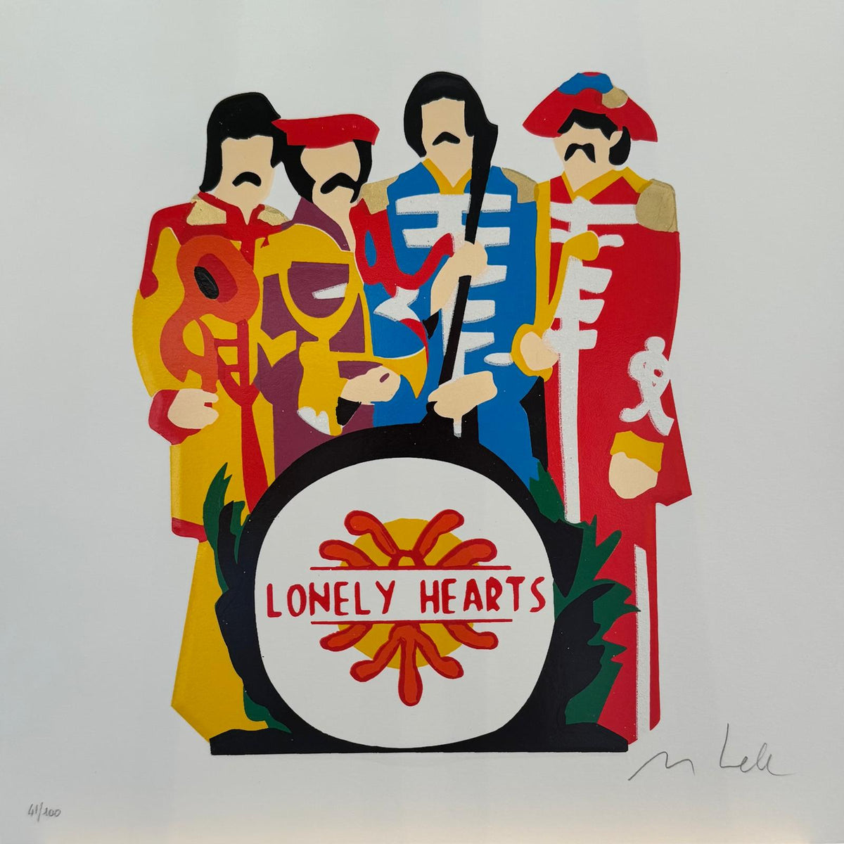 "Beat", serigrafia Lodola firmata, opera di Marco Lodola