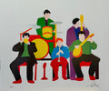 "Woody's simphony", serigrafia Lodola firmata, opera di Marco Lodola