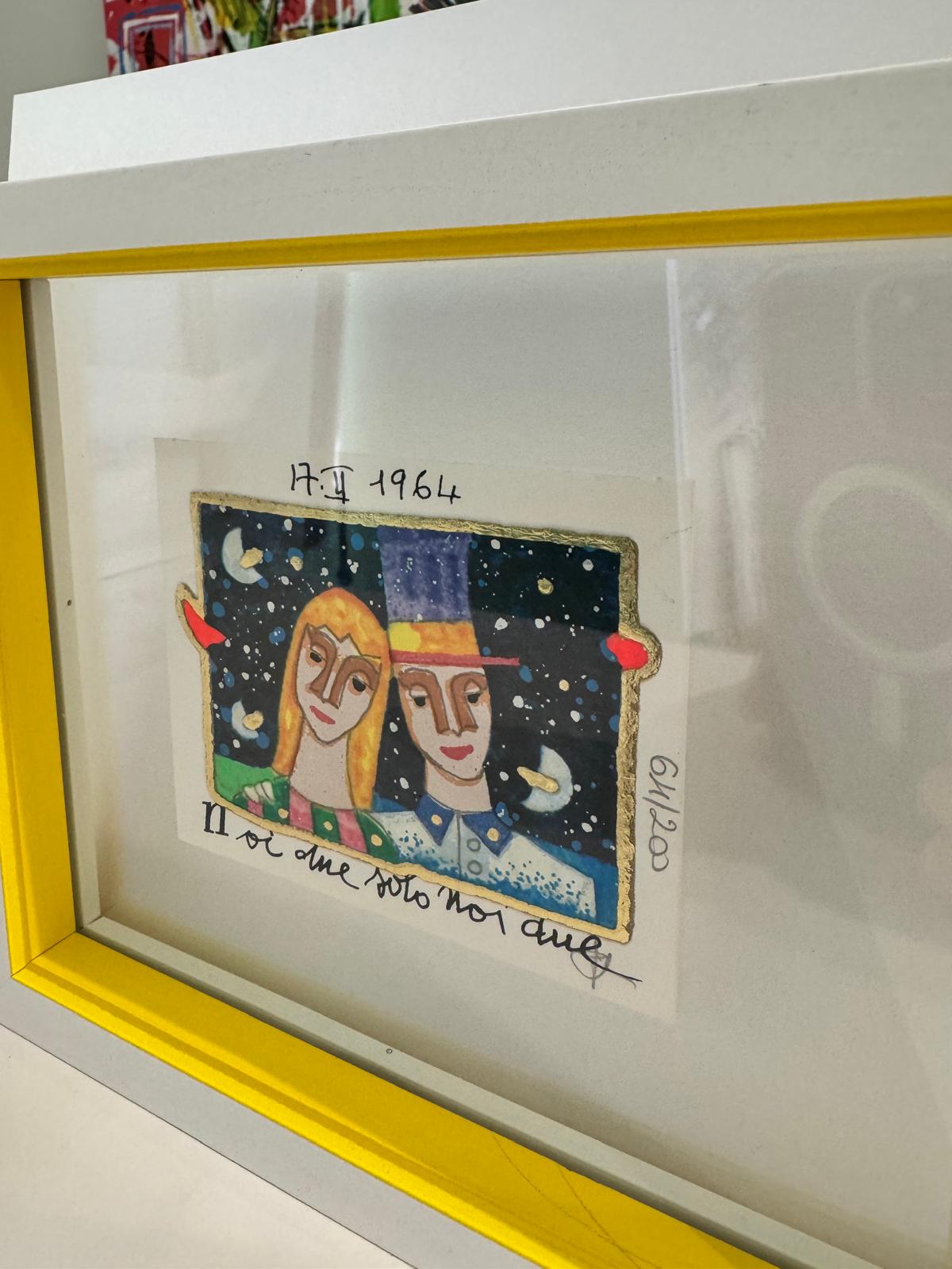 Noi due solo noi due, serigrafia Musante firmata, dettaglio