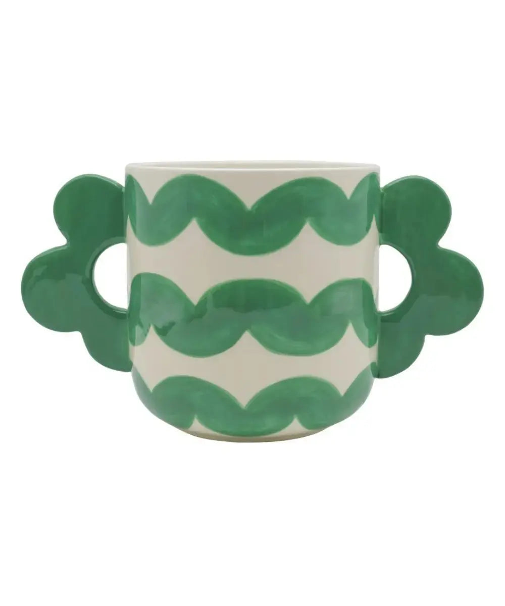 Sottovaso Jacinta Qué Rico in ceramica