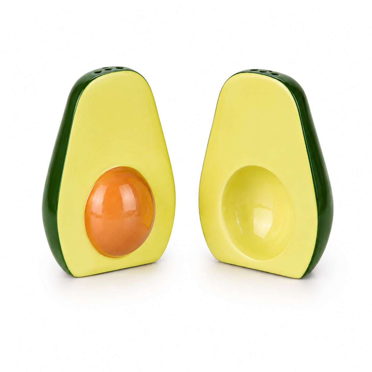 Accessorio da cucina: Set saliera e pepiera avocado in porcellana Balvi