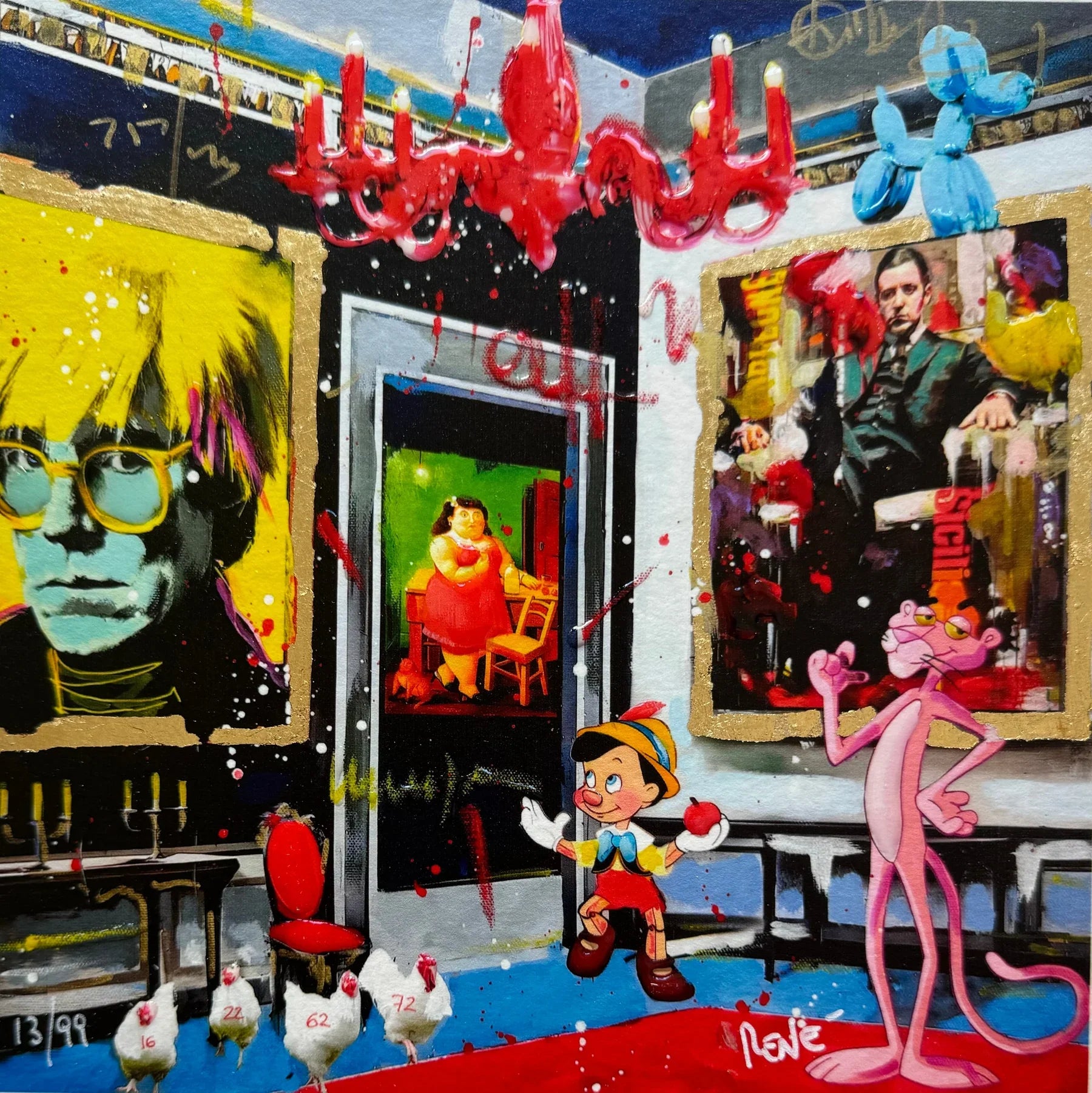 Stampa d’arte: The surreal gallery, 20 x 20 cm, opera di Renè